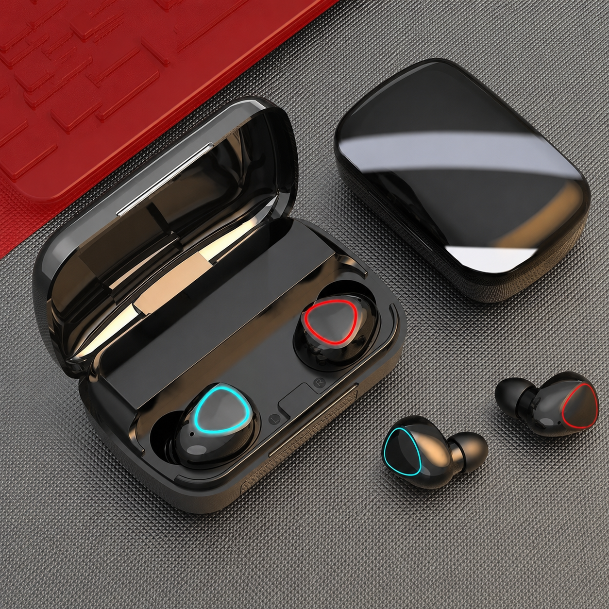 TWS F9 M10 M90 X15 Bluetooth 5.3 Kualitas suara HD Tampilan Digital Game Earphone Stereo Olahraga